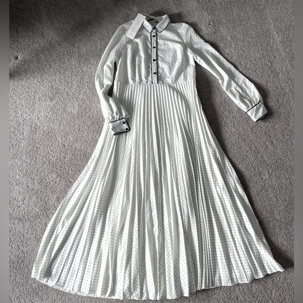 Annah Hariri polka dot dress